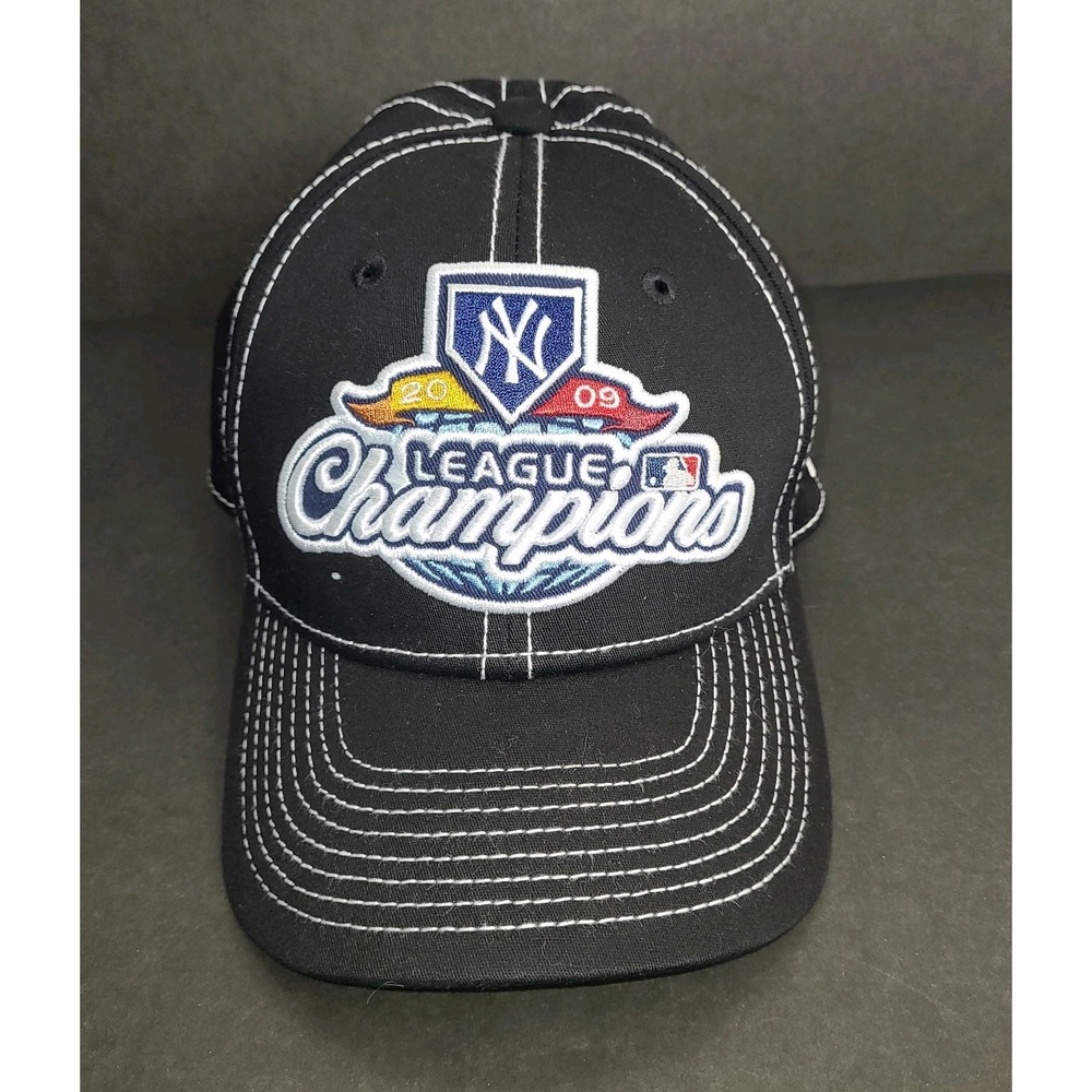 New Era 39THIRTY New York Yankees 2009 AL Champions Hat Kids Black Fitted Cap ML